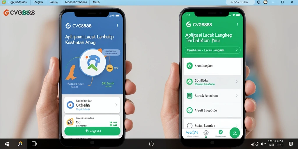 Tampilan antarmuka aplikasi CVG8888 yang menarik dan informatif.