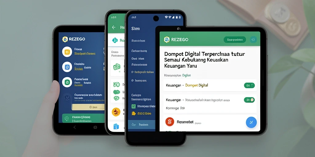 Tampilan antarmuka pengguna REZEGO yang sederhana dan intuitif.